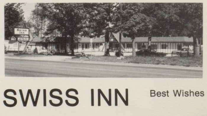 Swiss Inn (Vina Del Mar Motel) - Vintage Yearbook Ad (newer photo)